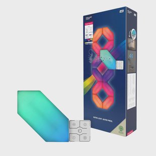 Müller-Licht LED wandlamp LED Magic paneel RGBW, zeshoekig, set van 12