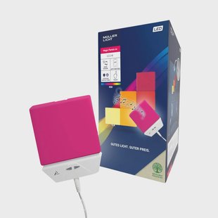 Müller-Licht LED wandlamp LED Magic paneel RGBW, vierkant, set van 6