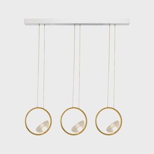 Zambelis Hanglamp 23029, 3-lamps, 3.000 K, glas, goudkleurig