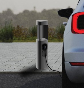 Zambelis LED tuinpadverlichting E354, grafietkleurig, 2 stopcontacten, hoogte 50cm