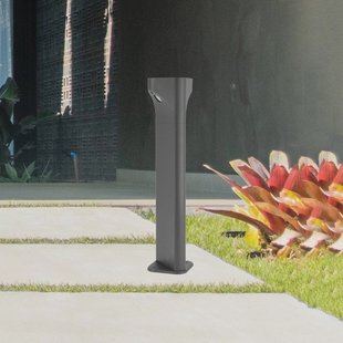 Zambelis LED tuinpadverlichting E356, grafietkleurig, aluminium, hoogte 50 cm