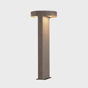 Zambelis LED tuinpadverlichting E384, 2-lamps, beton, hoogte 70 cm