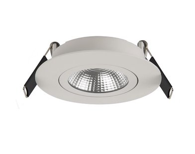 Artdelight Dublin - inbouwspot - Ø 83 mm, Ø 68 mm inbouwmaat - 6W dimbare LED incl. - wit