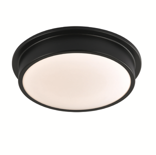 Artdelight Runner - badkamer plafondverlichting - Ø 28 cm - 12W LED incl. - IP44 - zwart