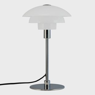 Dyberg Larsen Morph tafellamp, opaal, hoogte 35 cm, glas