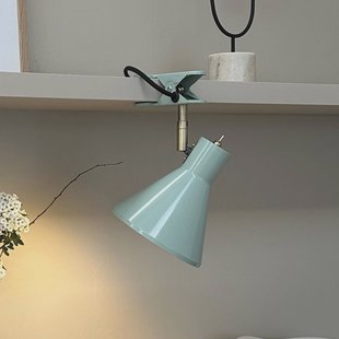 Dyberg Larsen klemlamp Sleep, mintgroen, Ø 15 cm, staal