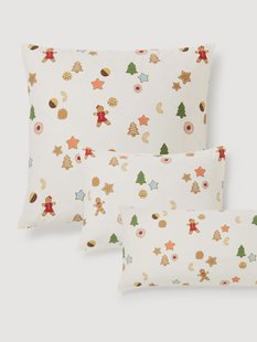 Design kussensloop van perkalkatoen Cookies van Kera Till