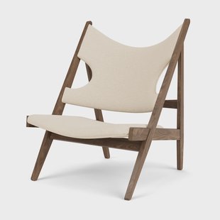 Audo Copenhagen Knitting loungefauteuil Walnut-Logan Jasmine