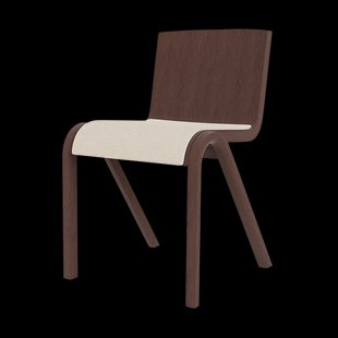 Audo Copenhagen Ready stoel gestoffeerde zitting Red oak-Logan Jasmine