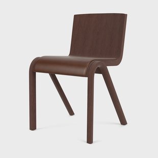 Audo Copenhagen Ready stoel gestoffeerde zitting Red oak-Dakar 0329 Brown