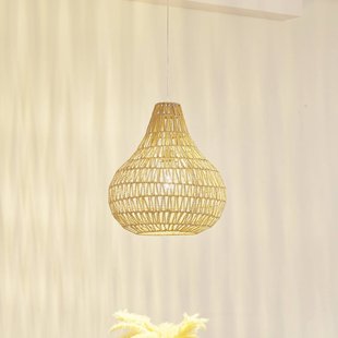 Lindby hanglamp Miryam, natuurlijk henneptouw, Ø 40 cm