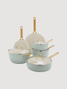 Kookset Padova met antiaanbaklaag, 10-delig