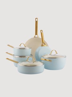 Kookset Padova met antiaanbaklaag, 10-delig