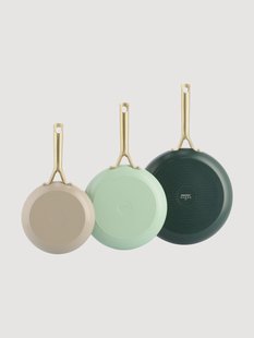 Koekenpannen Shades met antiaanbaklaag, 3-delig
