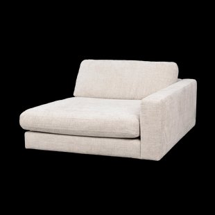 Duncan modulaire chaise longue lichtgrijs/beige - rechts - 129 cm