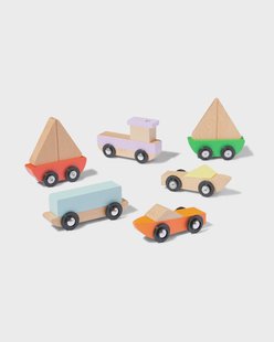 HEMA Houten set boten - 6 stuks