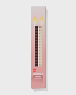 HEMA Kaarsen ribbel - 2 stuks (donkerrood)