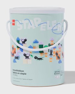 HEMA Blokkenset hout Takkie en Siepie 56-delig