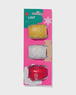 HEMA Cadeaulint glitter - 3 stuks (multi)