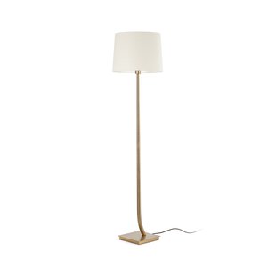 Faro Rem - staanlamp - 171 cm - brons en beige