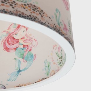 Elobra Hanglamp 25/40 zeemeerminnen, Ø 38 cm, kleurrijk, E27