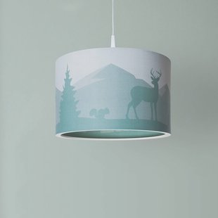 Elobra Hanglamp 25/40 Scandi Forest, Ø 40 cm, groen, 1-lamp
