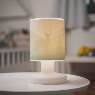 Elobra Scandi Wald LED oplaadbare tafellamp, groen, 21 cm, kunststof