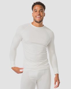 HEMA Heren thermo t-shirt wit (wit)