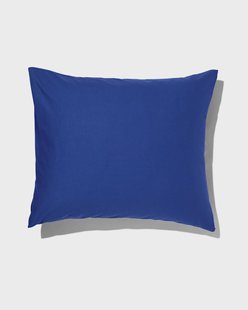 HEMA Kussensloop 60x70cm zacht katoen kobaltblauw (blauw)
