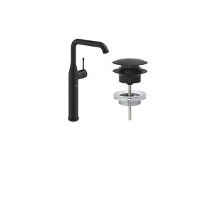 GROHE Eurosmart Wastafelmengkraan - XL-size - waste - push open - matte black SW1077352/SW1077334