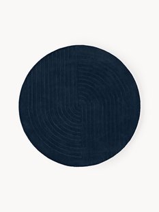 Rond wollen vloerkleed Mason, handgetuft