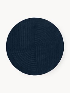 Rond wollen vloerkleed Mason, handgetuft