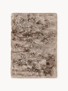 Glanzend hoogpolig vloerkleed Jimmy