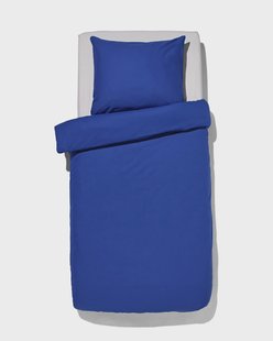 HEMA Dekbedovertrek 140x200/220cm zacht katoen kobaltblauw (kobaltblauw)