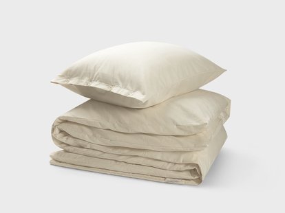 Yumeko Dekbedovertrek flanel natural 100% biologisch katoen, flanel (licht geborsteld)