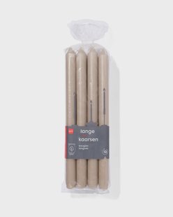 HEMA Lange huishoudkaarsen Ø2.2x29 - 12 stuks naturel (naturel)