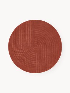 Rond wollen vloerkleed Mason, handgetuft