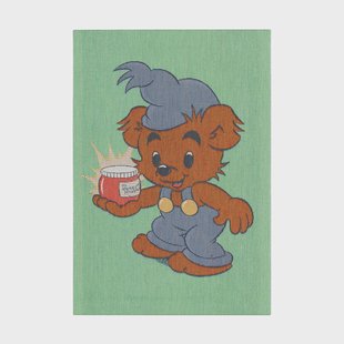 Ekelund Linneväveri Bamse theedoek 35x50 cm Blauw-groen