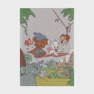 Ekelund Linneväveri Flygande mattan theedoek 35x50 cm Multi