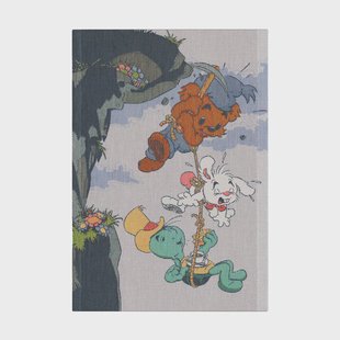 Ekelund Linneväveri Klättrar theedoek 35x50 cm Multi