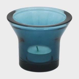 Born In Sweden Lumi kaarsenhouder Ø10 cm Petrolblauw