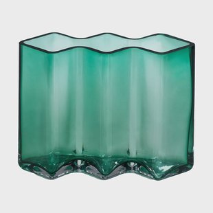 Born In Sweden Row vaas met drie vakken laag Groen