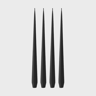 ester & erik ester & erik kaars 4-pack mat Velvet matt black 95, 32 cm