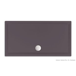 Xenz Mariana douchebak - 110x100x7 - Acryl - antraciet 6957-05