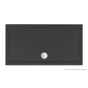 Xenz Mariana douchebak - 110x100x7 - Acryl - ebony 6957-29