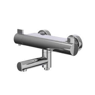 Badthermostaatkraan IVY Pact Opbouw Omstel Met Draaibare Baduitloop Met Omstel Cooltouch Chroom