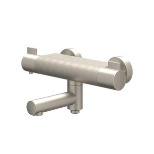 Badthermostaatkraan IVY Pact Opbouw Omstel Met Draaibare Baduitloop Met Omstel Cooltouch Geborsteld Nickel PVD