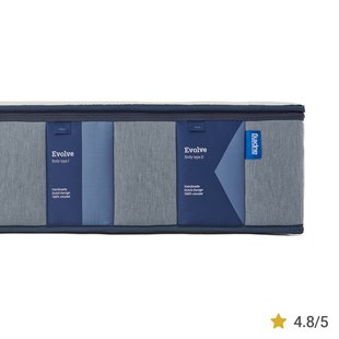 Auping Evolve Premium op maat matras 160 cm x 210 cm - Wit - Pocketveren en polyester