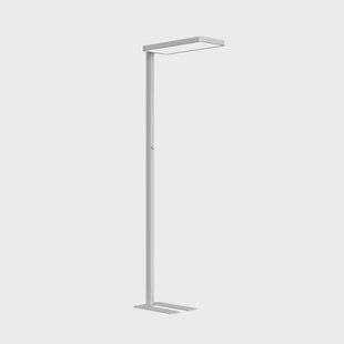 Arcchio LED vloerlamp Timon, 54W, zilver, hoogte 195 cm