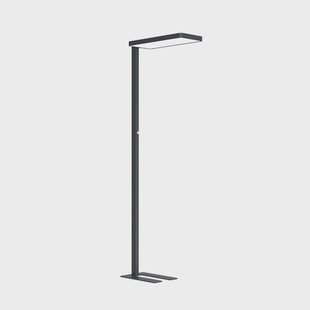 Arcchio LED vloerlamp Timon, 54W, zwart, hoogte 195 cm